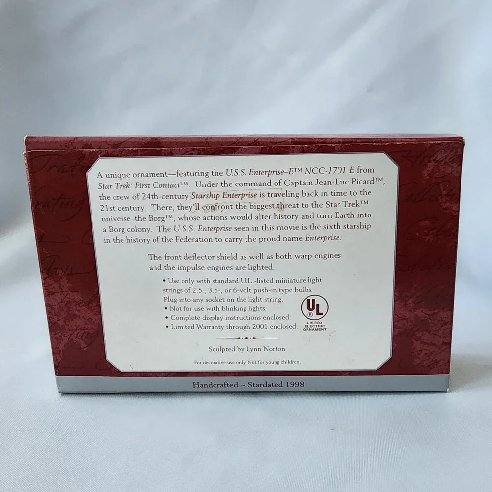 Hallmark Keepsake Star Trek‎ First Contact U.S.S. Enterprise NCC-1701-E Ornament